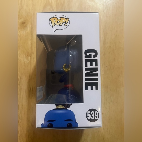 Funko Pop Disney Live Action Aladdin Genie,Glow in the Dark,#539,New,NWT - Picture 3 of 5